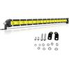 RIGIDON 51cm 90W Barra luminosa a LED 12V 24V riga Unica Fari Luce di Lavoro Faretto Fendinebbia Impermeabile per Fuoristrada Off Road 4x4 4WD SUV ATV UTV Camion Veicoli, 3000K Giallo Luci di guida