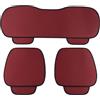 Susy Shop Coprisedili Universale Per Auto Kit Da 3 Pezzi 2 Anteriori E 1 Posteriore In Tessuto Estivo Di Colore Rosso