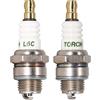 TORCH 2pcs L6C Candela d'accensione Sostituisci per NGK BM6A BM6 Candela d'accensione, per CJ8 RCJ8 TJ8J Candela d'accensione, per W20M-U W20M-US, per WK175T1 WS6E WS7E WS8E 0241240600, OEM