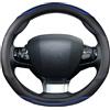 ZALTAS Volante Coprivolante Per Peugeot 308 2014-2020 II T9 308 Per SW 308 Per CC Copertura Volante Dell'automobile In Pelle Micro Fibra Accessori Auto Coprivolante per Auto (Colore : Blu)
