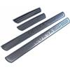 yishao 4 Pezzi Strisce Protettive Battitacco Auto per Opel Corsa B C D E F 2021 2020 2019 2018 2017 2016-1993, Adesivo Antiscivolo in Acciaio Inossidabile AntiGraffio Auto Accessori,Silver