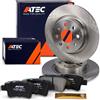 ATEC Germany Set freni asse posteriore incl. dischi freno Ø 264 mm completi | Compatibile con: ABARTH GRANDE PUNTO, FIAT GRANDE PUNTO