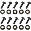 KSXZW Vite per moto 10 PZ M5x16mm Moto Parabrezza Parabrezza Bulloni Viti Dado Di Fissaggio(Black)