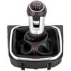 Generic Pomello Cambio,Pomello Del Cambio Pomello del cambio Uso adatto per VW Golf 5 MK5 R32 GTD GTI Golf 6 MK6 R20 2004-2013 leva del cambio Uso adatto per auto con cuffia copri-cuffia(6 Speed)
