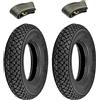 ECOVELO KIT 2 COPERTONI UNION 6P.R. 3.00 10 46J + CAMERE D'ARIA GOMME COMPATIBILI CON VESPA 50 SPECIAL PK 50 XL