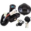 Avfpra Serratura Accensione Moto Per XT660 XT660R XT660X XT-660 2004-2014 Tappo Serbatoio Carburante Interruttore Di Accensione Serratura Sella Con Kit Chiave