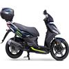 Generico Kit adesivi Compatibili con KYMCO AGILITY 125 decal grafica completa carene laterali ruote cerchi scegli colore -KIT B- Cod. 2056 (029 Giallo Fluo)