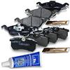 ATEC Germany Set di pastiglie freno asse anteriore + asse posteriore, set di pastiglie freno anteriore + posteriore, compatibile con FORD FOCUS 1 Mk2 (DAW, DBW) (DNW) (DFW)