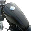 SPAAN Copri Serbatoio Nero Compatibile con Harley Davidson Sportster 3,3 Galloni