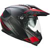 CGM Casco integrale, 666G TWIN RANGER, Nero Rosso opaco, S (55-56cm)