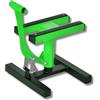 Cruizer - Cavalletto centrale alza moto Verde cross enduro motard per manutenzione, portata massima 200 Kg