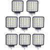 BRIGHTUM 48W 4.3 faro da lavoro a LED proiettore anabbagliante fendinebbia luce anteriore e posteriore per autoveicoli fuoristrada barche trattori camion veicoli industriali 12V 24V (8 pezzi)