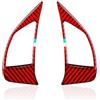 NYSFGOFJGOM Dell' Trim Per FIAT Per Grande Per Punto Per Punto Per Evo Per Punto Per Linea Adesivo per pannello di rivestimento del volante dell'auto Trim Sticker(Rosso)