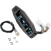 tuwiwol Tachimetro digitale universale per motocicletta, contagiri, display del chilometraggio chiaro, indicatore dell'olio ABS, contachilometri LCD regolabile