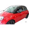 J&J AUTOMOTIVE Deflettori d'Aria per Opel Adam 3-Porte Berlina Dal 2013, Set da 2 Pezzi, Nero Fumé Oscurato Heko