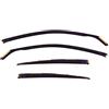J&J AUTOMOTIVE Deflettori d'Aria per Renault Clio 2 5-Porte Berlina 1998-2005, Set da 4 Pezzi, Nero Fumé Oscurato Heko
