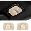 Cakievro Ganci Appendiabiti Fila Posteriore Beige - Ricambio Coppia (2 pz) per Volvo XC40 XC60 (2018-2020) XC90 V90 S90 (2016-2020) - Gancio Bagagliaio/Schienale Sede
