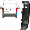 EasyParts Angolo paraurti posteriore 180 gradi per Fiat Ducato 2018- / Destra