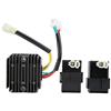 OUKENS Raddrizzatore per moto, adatto per XL 600 V Transalp 1989-1996 3 pezzi/set CDI doppia accensione + raddrizzatore regolatore