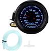 FLEXMAN 35PSI Kit Turbo Boost Vuotometro, 2V LED Display Digitale Modifica Manometro Boost, Motore Auto Kit Calibro Turbo Boost Kit Manometro Boost Bar Puntatore Indicatore Luminoso