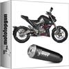 MOTOTOPGUN mivv scarico completo racing nocat x-m1 inox nero compatibile con zontes zt 125 u 2021 2022 mototopgun