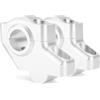 WIBNBRO Moto Riser Per BMW Per F650GS Per R850GS Per R1100GS Per R1150GS 22mm 7/8 Offset Riser Manubrio Montaggio Barra Standard Riser Estendi Indietro Spostato Montante Manubrio Moto(Silver-B)