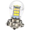 Ruiandsion Lampadina LED P26S per faro moto, 10-30 V, bianco super luminoso, chip 2835 33SMD, lampadina a LED per faro moto, non polarità