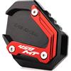 ZEXDDI Adatto per 450MT CF 450 MT MT450 2024 2025 Moto CNC Cavalletto Pad Piede Allargato Piastra Estensione Cavalletto Laterale MT 450 Accessori (rosso)
