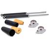 BESTPRICE ATP BESTPRICE 2x ammortizzatori posteriori a pressione di gas, 2x supporti per puntoni posteriori, 1x kit di protezione posteriore dalla polvere Compatibile con FORD FUSION (JU_)