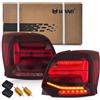 VLAND Luci Posteriori Compatibile con VW Polo 5/MK5 6R 6C 2011-2017 (non per Polo 1.2 STI/R), Fanale Fanali Posteriore LHD Rosso e bianco