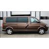 Spangenberg Listelli di protezione laterali neri adatti per Volkswagen VW T5 passo lungo 2003-03.2015 F38L (3700099)