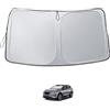 LUWU [Aggiornato] Parasole Auto per Nissan Qashqai J11 2014-2021 Protezione Parabrezza Anteriore Pieghevole Riflettente UV e Calore Copertura Interna con Copri-Volante Accessori Qashqai J11