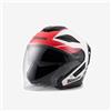 MAGIC MOTOR Casco BLAUER HT JET JET - JJ01 BIANCO-ROSSO LUCIDO L