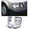 Carparts-Online Coppia di indicatori di direzione bianchi per Mercedes Classe E W124 C124 S124 85-95
