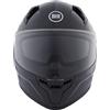 BHR Casco Integrale Moto con Doppia Visiera 831 ROCKET, Casco Moto Integrale Omologato ECE 22.06 con Schermo Parasole, Casco Uomo/Donna, Nero Metallizzato, L