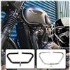 Fayedenicy Barre paramotore per Bonneville Bobber T100 T120 Street Twin Cup Thruxton 1200 R Motorcycle Steel Highway Protezione motore Paraurti Telaio anticaduta 2016 2017 2018 2019 2020 2021 (Nero)