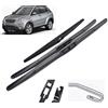 Autopixl Set spazzole tergicristallo anteriore e posteriore compatibile con SsangYong New Actyon Korando C 10-19 parabrezza parabrezza 241614