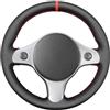 MEWANT Coprivolante Su Misura da Cucire per Alfa Romeo | auto / Alfa Romeo 159 2006-2012 / Brera 2006-2011 / Spider 2006-2011 Traspirante Per Volanti Riscaldati Resistente