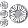 Generico SERIE 4 BORCHIE - 4 COPRICERCHI COPPE RUOTA 15 PER LANCIA YPSILON 07->