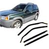 J&J AUTOMOTIVE HEKO Deflettori per Land Rover Freelander 1 5-Porte | 4 deflettori HEKO per Land Rover Freelander 1 5-Porte, PMMA 3 mm, fumé, canale del finestrino.