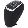 Niceminiwall Pomello del cambio in pelle a 6 marce per Hyundai Elantra, per Tucson, i30, i20 - Manopola di ricambio nera con presa migliorata e elegante aggiornamento per interni