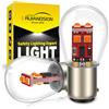 Ruiandsion 2 lampadine LED BA15D 1130 1142 1176 Rosso 9V-30V 12V 3535 6SMD LED, sostituto per luci posteriori di auto, rimorchi, barche, camper e caravan, non polarità