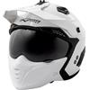 A-PRO SRL Casco Moto Jet Cafe Racer Omologato ECE 22-06 Parasole scooter Bianco L, 8057639302762