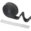 KOSHIFU Benda Termica Moto KOSHIFU Benda Termica per Scarico Moto 15m x 5cm Nastro Termico Isolante per Marmitte in Fibra di Vetro con 4 Fascette Acciaio Inox per Tubi di Scarico per Auto e Moto