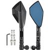 ZNYZDM Accessori Specchietto Retrovisore Laterale Per Moto 8mm 10mm Specchi Per HONDA Hornet 600 250 900 CB400 CB599 HORNET CB600F 2007 2008 2010 2011 12 (Colore : Nero)