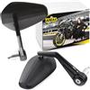 Area1 Specchietto retrovisore per moto CNC compatibile con MT-03 660 (2006-2014) MT-03 321 (2016-2021) (V56)