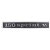 Generico TARGHETTA SCRITTA POSTERIORE 150 SPRINT V. INCASTRO 130 MM COMPATIBILE CON VESPA 150 SPRINT VELOCE