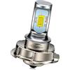 Ruiandsion Lampadina LED P26S Bianca CC 10-30V Super Luminosa COB 2 Chipset SMD Lampadina per Faro Moto