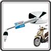 Piaggio SPECCHIO SPECCHIETTO RETROVISORE SINISTRO CROMATO PER PIAGGIO BEVERLY 125 FINO AL 2010 - BEVERLY 250 FINO AL 2009 - PIAGGIO BEVERLY 300 FINO AL 2010-400 FINO AL 2010 - BEVERLY 500 FINO AL 2010.
