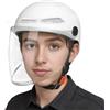 CGACCSD Casco Per Monopattino Elettrico, Casco Per Scooter Elettrico, Mezzo Caschi Vintage Con Visiera, Semicaschi Altamente Protettivi Unisex, Caschi Monopattino